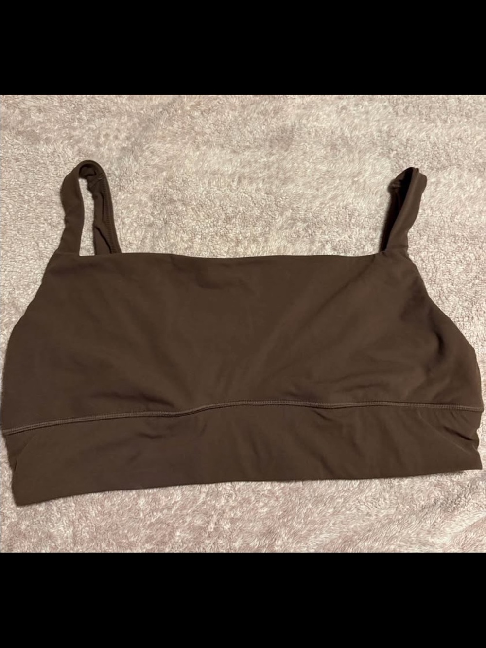 SKIMS Chocolate Brown Seamless Bandeau Bralette